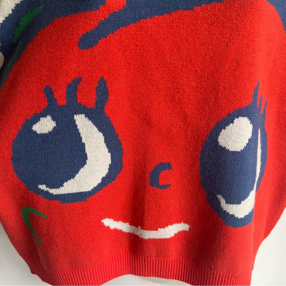NWT Lazy Oaf - Bad Apple Oversized Sweater - Picture 3 of 13